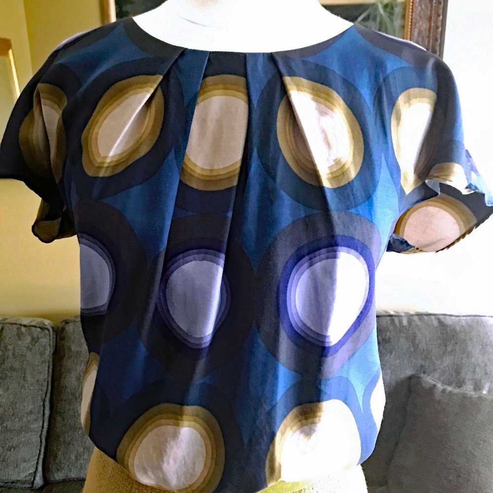 Boden Ravello Blouse – Blues Ripple Spot